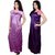 Sukuma Satin Nighty Dress Combo of 2 Cmb2-2DNty-Prpl-Muve-Prpl-Pech