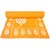 Gravolite 12Mm Thickness 3 Feet Wide 6.5 Feet Length Orange Floral Yoga Mat With Strap Carry Bag