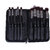 Looks United 10 Pcs Premium Cosmetic Makeup Brush Set With Leather Pouch