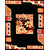 Presto Black Colour Geometrical Carpet (ICLMH667BLACKC3X5)