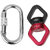 Imported Rock Climbing Rope Swivel Connector with 25KN Screw Locking Carabiner
