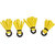 Imported 4pcs Float Foam Strike Indicator Fly Fishing Accessories - Yellow