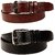 Fedrigo Fux Leather Black  Brown Men'S Belts Combo DNA-FMB-1017