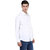 Stylox Men's White Slim Fit Casual Shirt