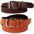Fedrigo Fux Leather Tan  Brown Men'S Belts Combo DNA-FMB-1001