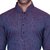 RG Designers Men's Full Sleeve Kurta Pyjama Set AVDoubleHandloom-Blue