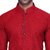 RG Designers Men's Full Sleeve Kurta Pyjama Set AVDoubleHandloom-Red
