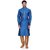 RG Designers Men's Full Sleeve Kurta Pyjama Set D6525Blue