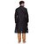 RG Designers Men's Full Sleeve Kurta Pyjama Set D6576Black