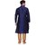 RG Designers Men's Full Sleeve Kurta Pyjama Set D6576Navy
