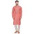 RG Designers Men's Full Sleeve Kurta Pyjama Set D6577Red