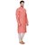 RG Designers Men's Full Sleeve Kurta Pyjama Set D6577Red