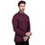 RG Designers Men's Full Sleeve Short kurta AVHandloomShort-Maroon