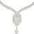 Resplendent Silverwala Silver Cubic Zirconia Gold Plated Necklace Set