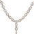 Fantastic Silverwala Silver Cubic Zirconia Gold Plated Necklace Set