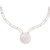 Tremendous Silverwala Silver Cubic Zirconia Rodium Plated Necklace Set