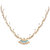 Stylish Silverwala Silver Cubic Zirconia Gold Plated Necklace Set
