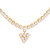 Astounding Silverwala Silver Cubic Zirconia Gold Plated Necklace Set