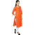 Lychee Orange Women Cotton Kurti With Embroidery At Neck - Lkct012-S