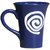 Mini Tea Cup Ceramic/Stoneware in Blue  White Doodle Classic (Set of 1) Handmade By Caffeine