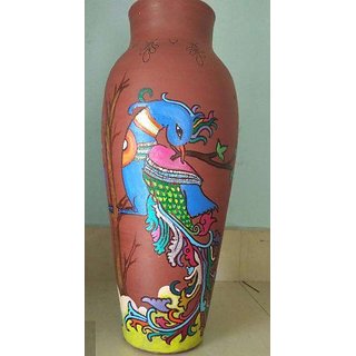 Buy Decorative Mural Painting Peacock Pot Online 2100 From