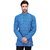 RG Designers Men's Full Sleeve Short kurta D6578BlueWarli