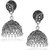 Spargz Beautiful Oxidised Silver Big Jhumkas Earring  For Women AIER571