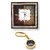 Buy Wooden Wall Clock n Get Compass Keychain Free