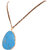 Black Listed Blue Copper With Blue Stone Pendants For Women