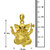 Shiyara Jewells Sterling Silver Calm Ganesh Pendant For Women(Ps00129)