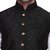 RG Designers Men's Sleeveless Nehru Jacket BlackSilkJacket