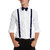 NAVY BLUE SUSPENDER AND BOW TIE COMBO-NAVY BLUE