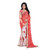 Fabdeal Party Wear Red Colored Bandhani Chiffon Saree/Sari With Border Work