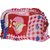 Wonderkids Multi Print Baby Cotton Pillow - Red For 0 To 12 Months
