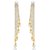 Vook 18k Yellow Gold Plated Pearl Long Tassel Earring
