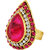 Gleaming Maroon CZ Stone Ring by 24Karats