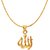 Ghosh and ghosh 92.5 silver Allah Yellow Gold platting pendant