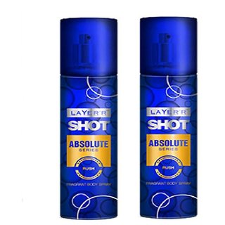 Layer'r Shot Absolute Rush Deodorant (pack Of 2) 135ml Each