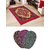 SNS COMBO OF RED QUILTED CARPET WITH 3 DOOR MATS