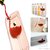 Fashion  Cover SOFT TPU Case 3D Liquid Flow Wine Glass Cocktail Case Cover For iPhone 6S,6 Red