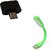 FASTOP USB Led Light for Pc Mobile Phones and USB Chargers with OTG Adapter (Green)