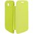 Green Flip Cover Back Replace Book Case for Micromax A110 Canvas 2 Superfone