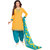 Khushali Presents Cotton Patiyala Dress Material (Yellow,Sky Blue)