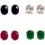 Jewels Gehna American Diamond Combo of 4 Earring Set