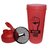 NAUGHTY BEAR RED  BROWN GYM SHAKER SIPPER WATER BOTTLE 600ML (COMBO OFFER) PACK OF 2