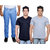 IndiWeaves Men's Combo Pack Offer 1 Ragular Fit Denim Jeans with 2 Cotton Round Neck Half Sleeve T-Shirt (Size-M)