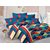 Valtellina Cotton Traditional Multi Double Bedsheet with 2 Contrast Pillow Covers(TC-129)