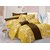 Valtellina Cotton Floral Green Double Bedsheet with 2 Contrast Pillow Covers(TC-129)