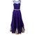 Style Amaze Blue Taffeta Embroidered Semi Stitched Gown