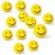 Toys Smiley Face Squeeze Ball Set Of 12 - 8 cm(Yellow)